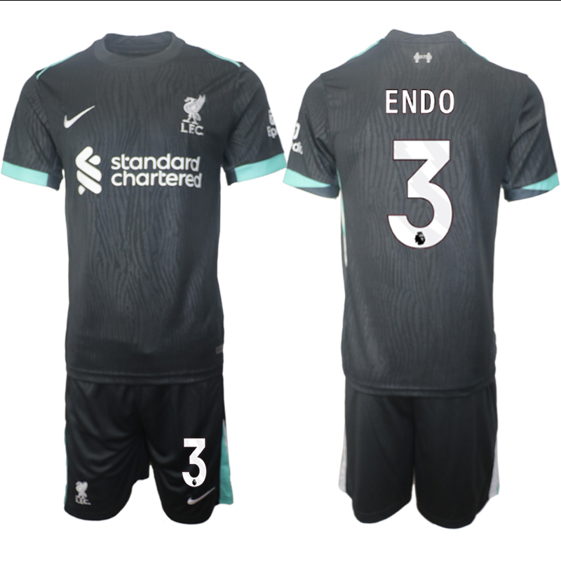 Men 2024-2025 Club Liverpool away Black #3 Soccer Jersey->->Soccer Club Jersey